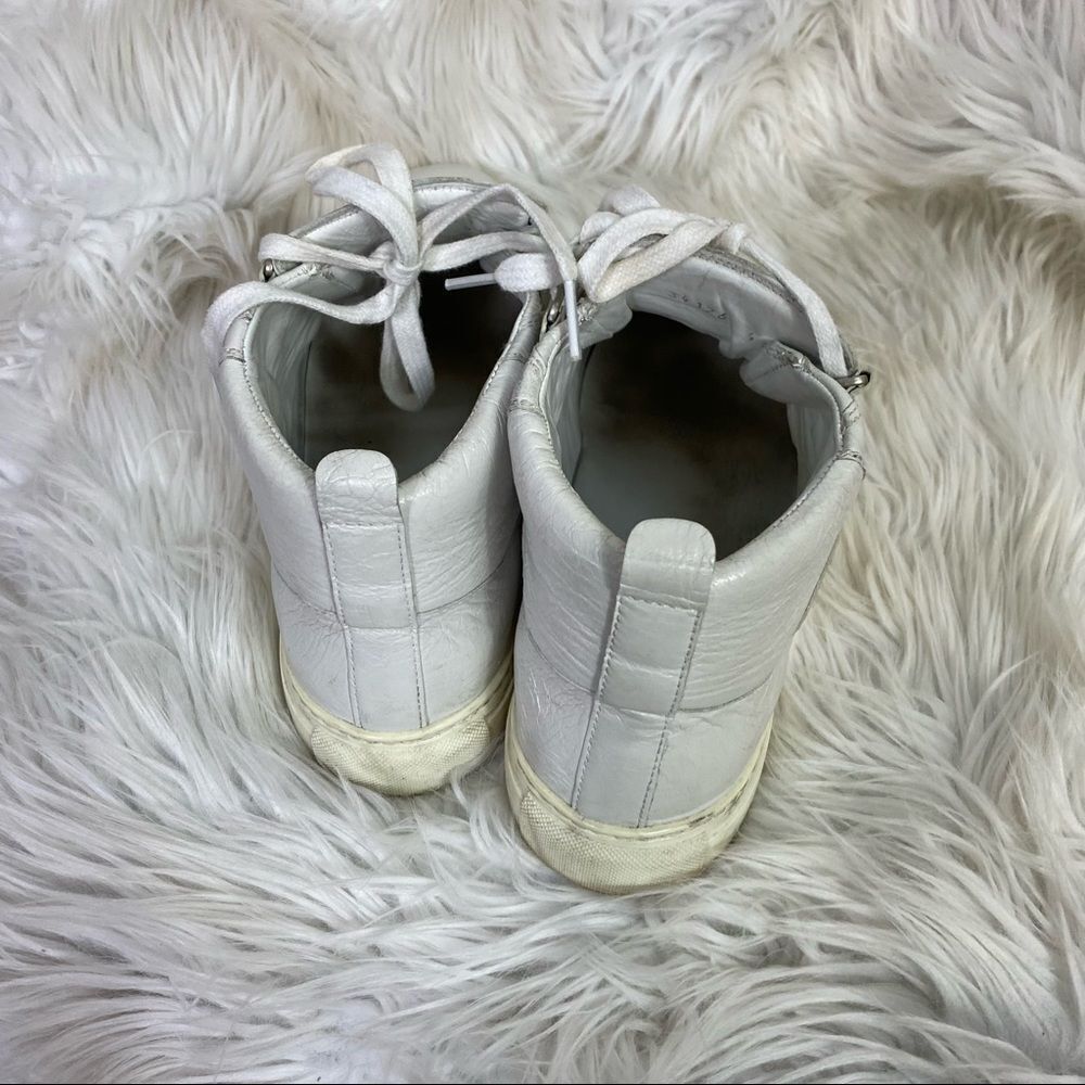 Balenciaga Arena 341760 high top leather lace up sneakers 8 EUR 41 - Picture 4 of 13